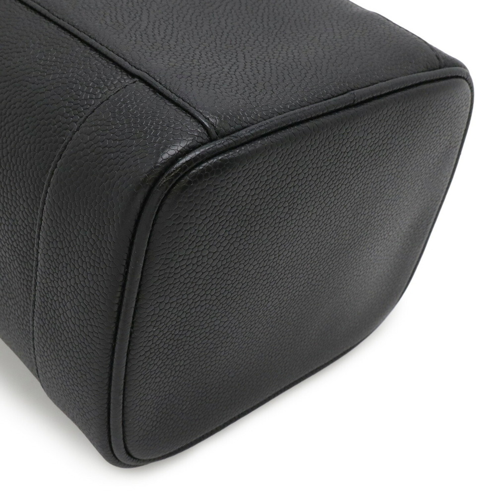 CHANEL Black Caviar Leather Logo Pouch - Picture 4 of 10